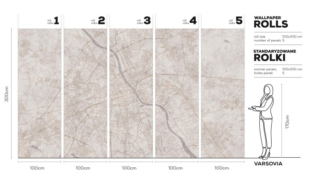 Varsovia – Tapeta w rolkach