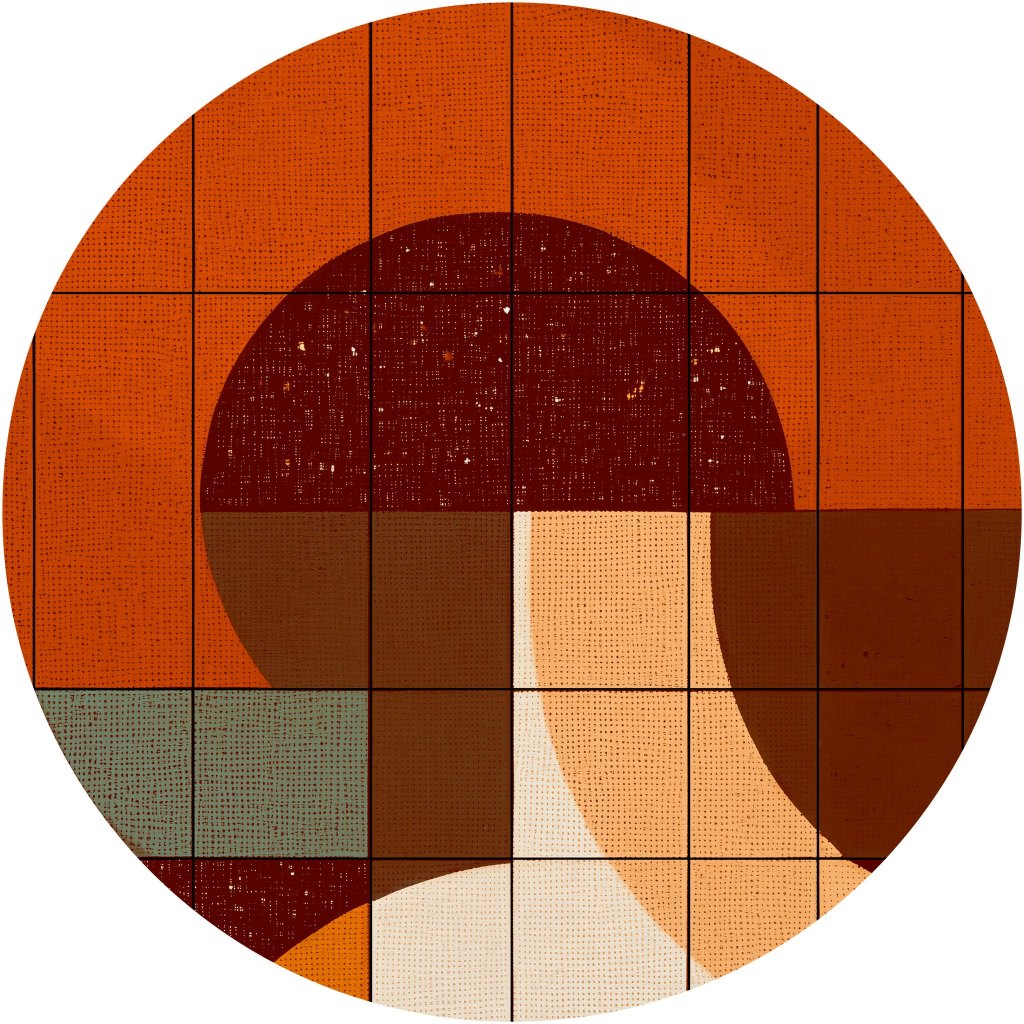 Retro – Tapeta Koło Standard