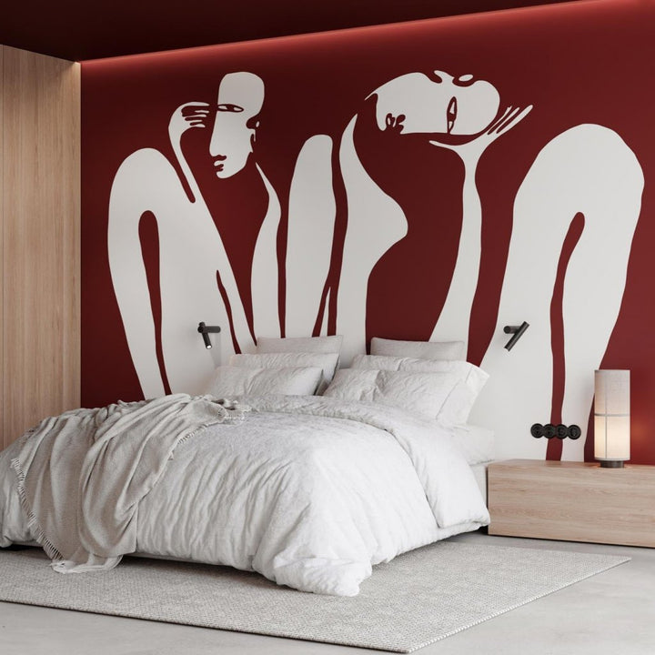 Couple Burgundy – Custom Wallpaper