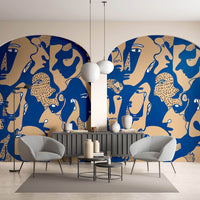 Faces Cobalt – Tapeta na wymiar