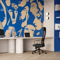 Faces Cobalt – tapeta na míru
