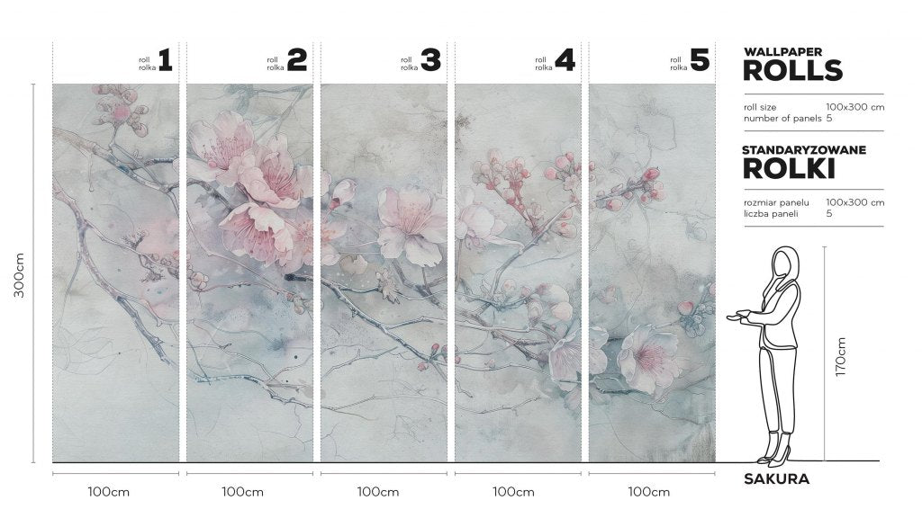Sakura – Tapeta w rolkach
