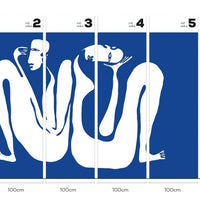 Couple Cobalt – Tapeta w rolkach