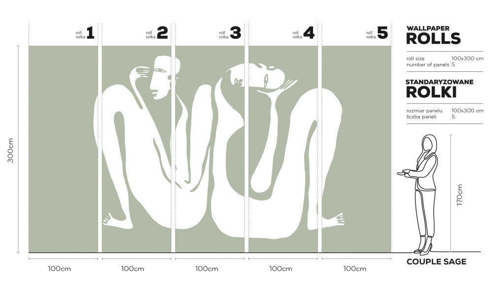 Couple Sage – Tapeta w rolkach
