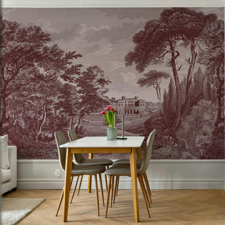Cartagine Burgundy – Tapeta na wymiar