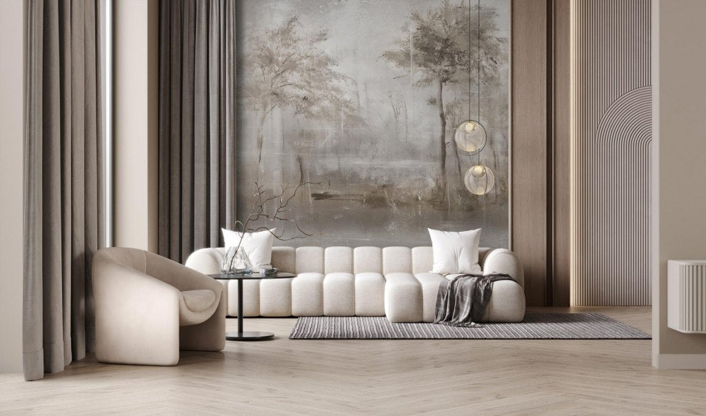 Lacus Beige – Custom-sized wallpaper