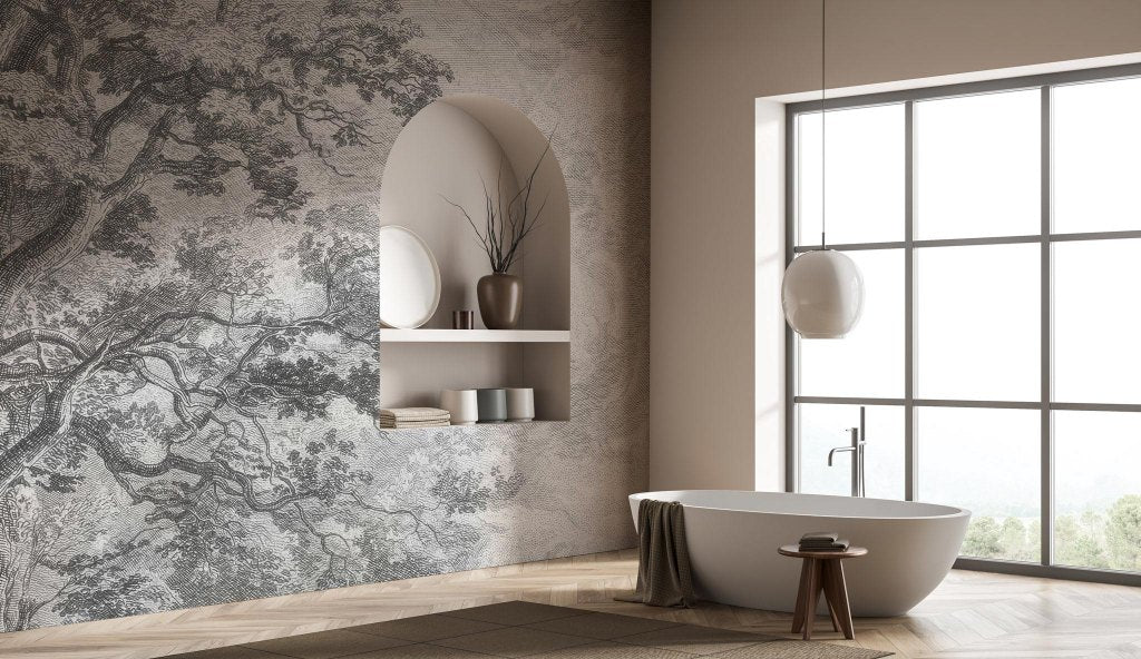 Sanctuary Grey  – Custom Wallpaper
