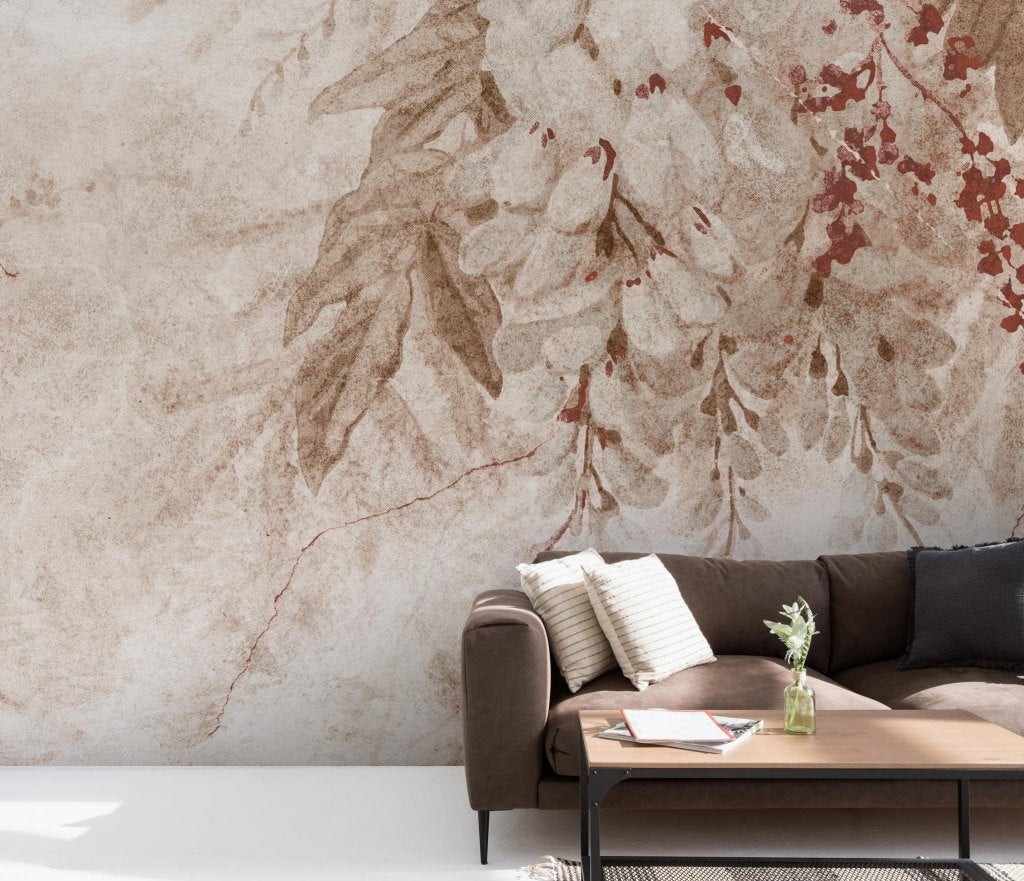 Wisteria Beige – Custom Wallpaper