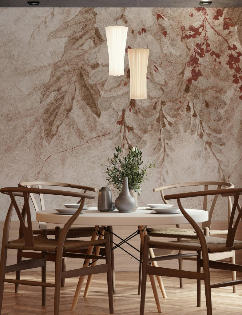 Wisteria Beige – Custom Wallpaper