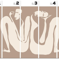 Couple Beige – Tapeta w rolkach