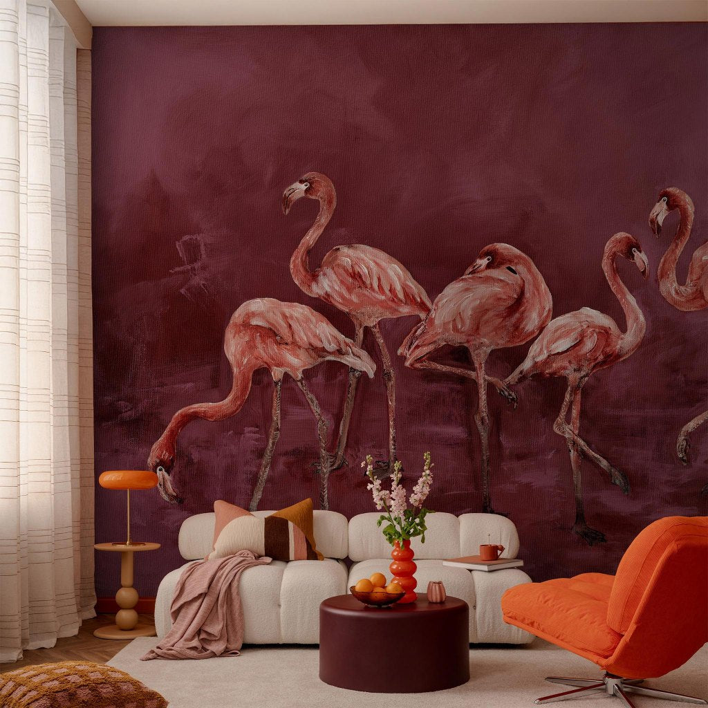 Fenico Burgundy – Tapeta w rolkach