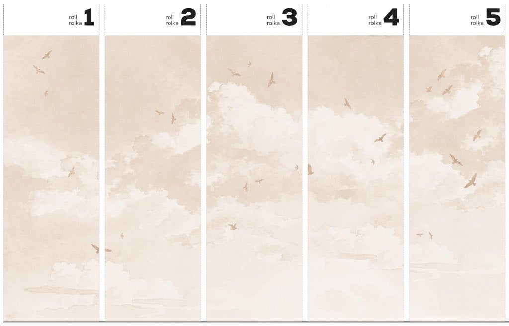 Golden Birds – Tapeta w rolkach