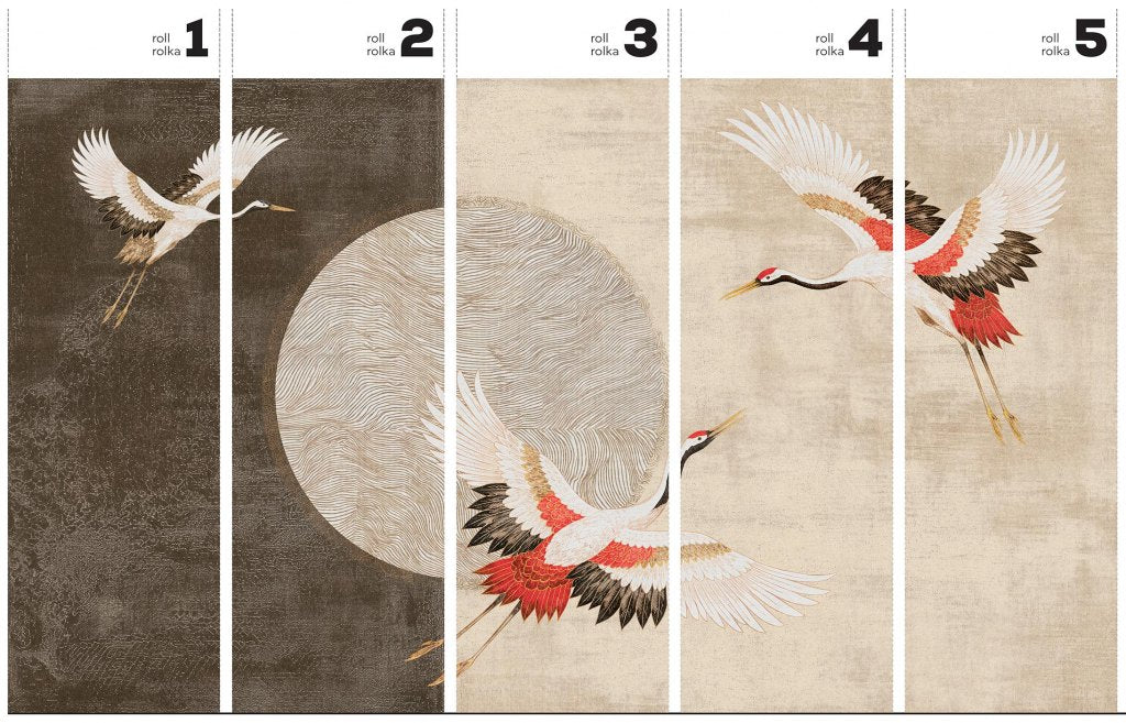 Modern Tsuru – Tapeta w rolkach