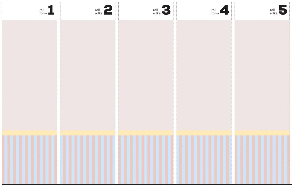Stripe Powder – Tapeta v rolích – Wall Art