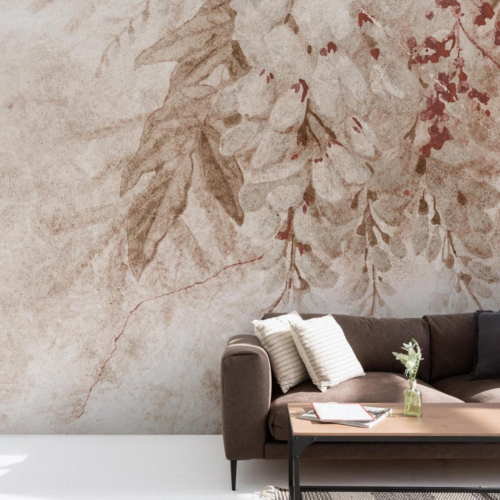 Wisteria Beige – Tapeta w rolkach