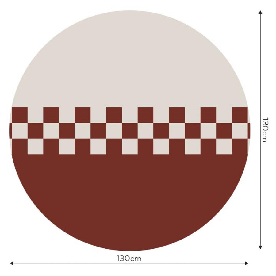 Check Clay Standard Round Wallpaper Wall Art check-clay-standard-round-wallpaper-wall-art