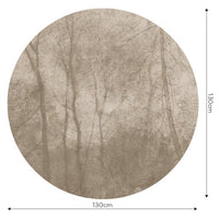 Foggy Beige – Tapeta Koło Standard