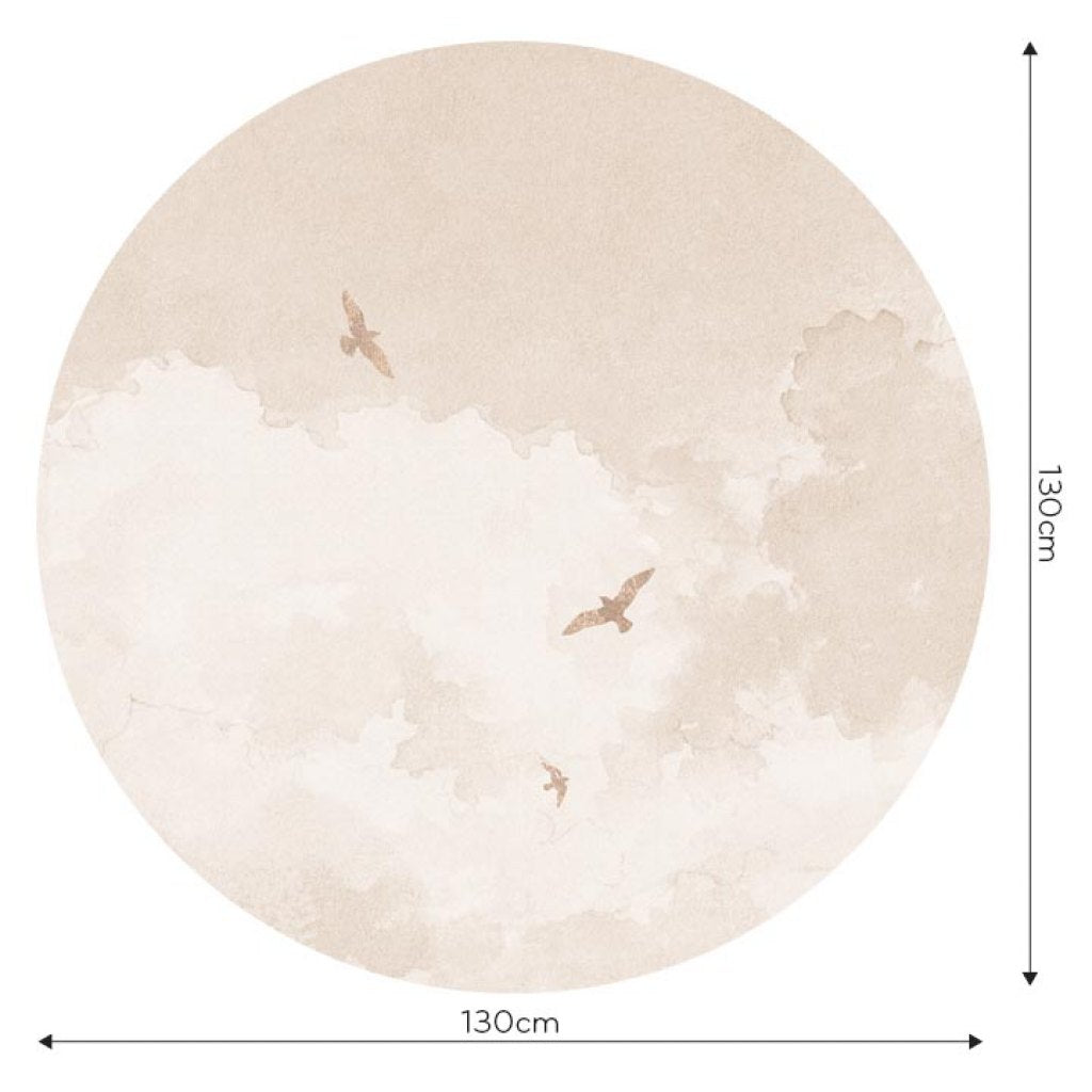 Golden Birds – Tapeta Koło Standard