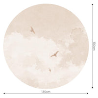 Golden Birds – Tapeta Koło Standard