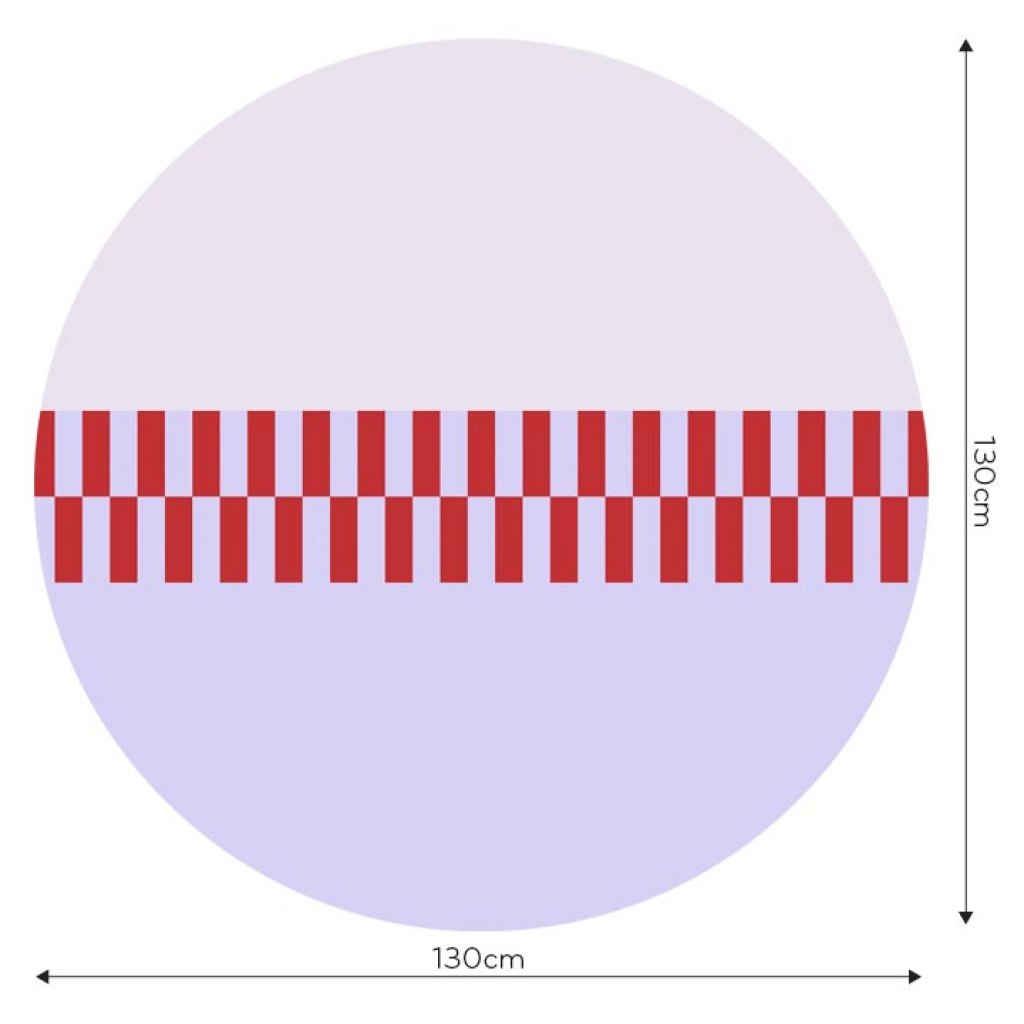 Pixel Lilac – Tapeta Koło Standard