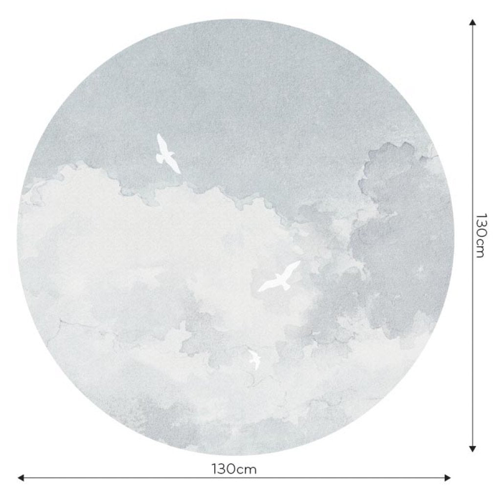 White Birds – Tapeta Koło Standard