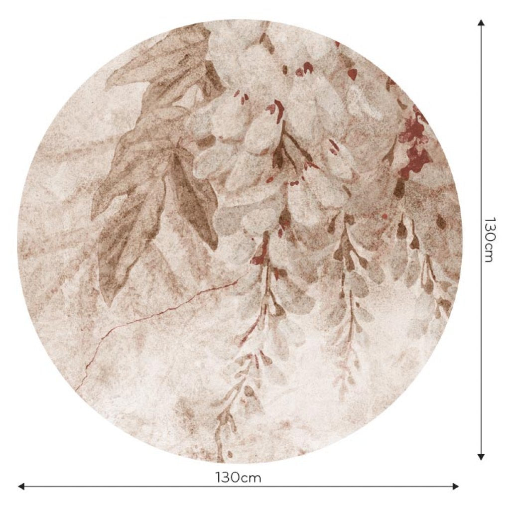 Wisteria Beige – Tapeta Koło Standard