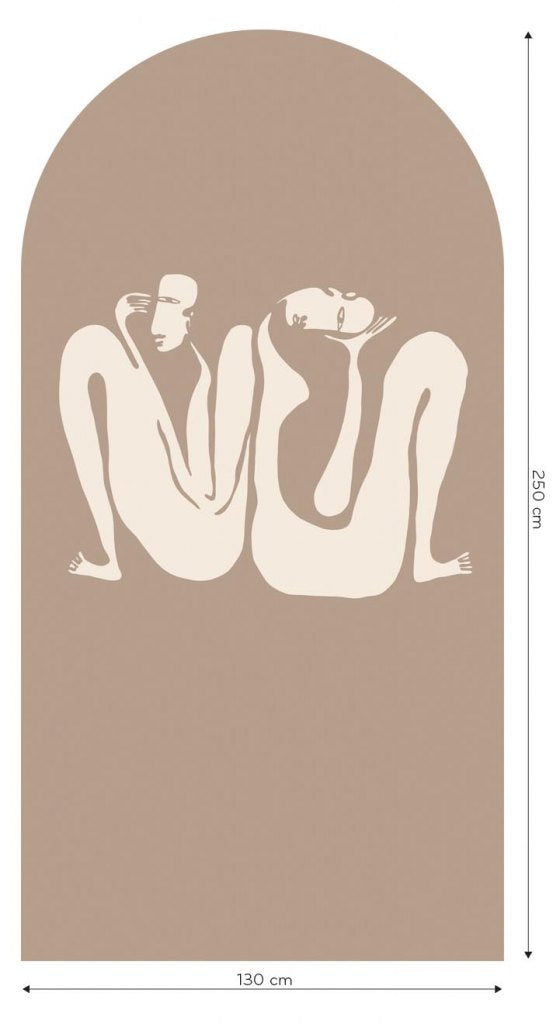 Couple Beige – Tapeta Łuk Standard