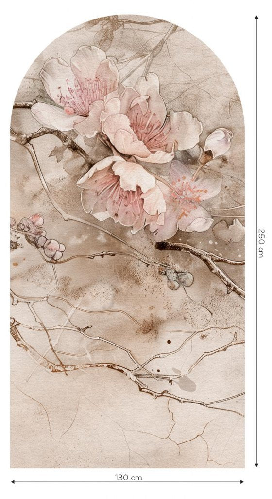 Sakura Beige – Tapeta Łuk Standard