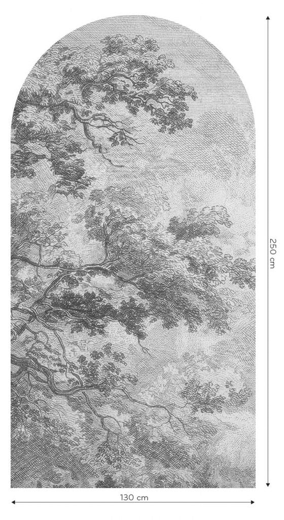 Sanctuary Grey – Tapeta Łuk Standard