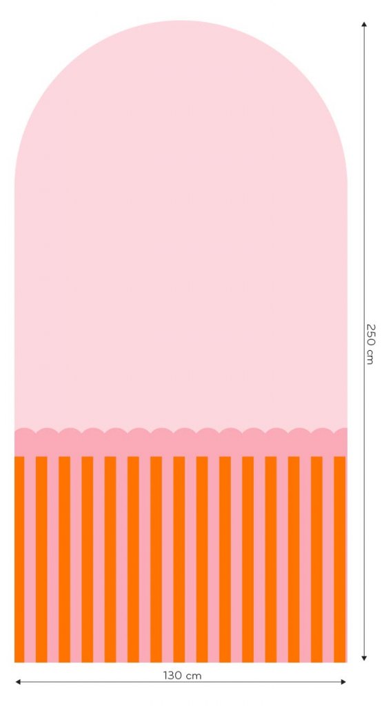 Stripe Juicy – Tapeta Łuk Standard