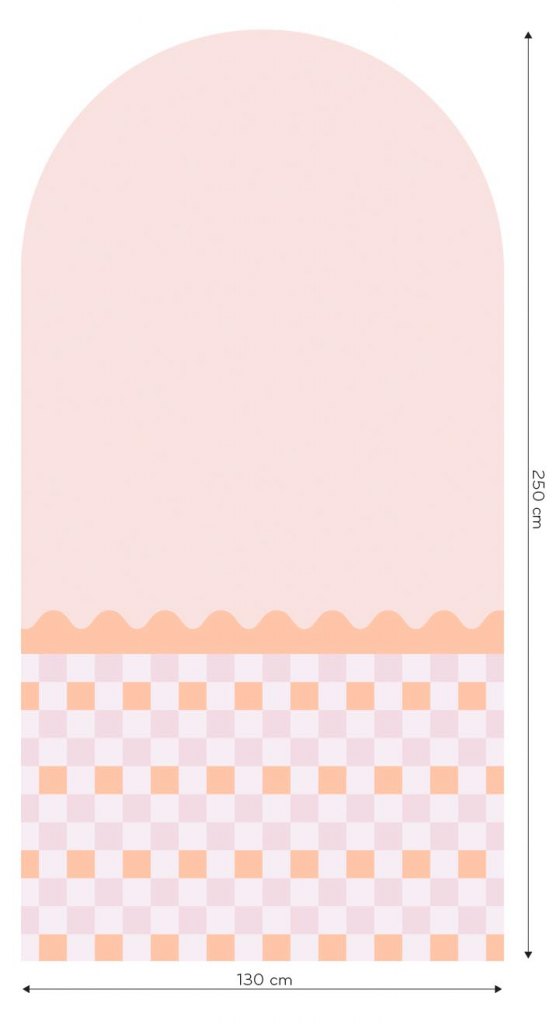 Wave Peach – Tapeta Łuk Standard