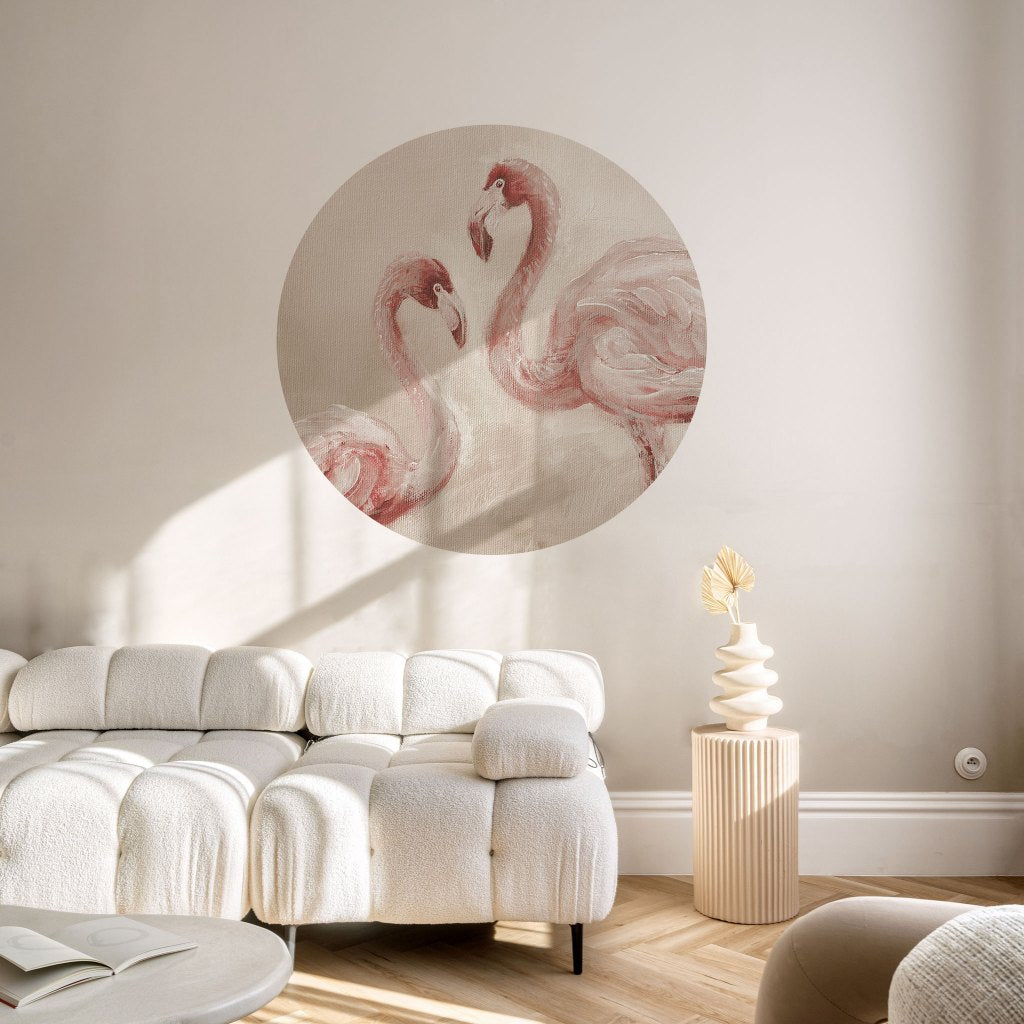 Fenico Beige – Tapeta Koło Standard