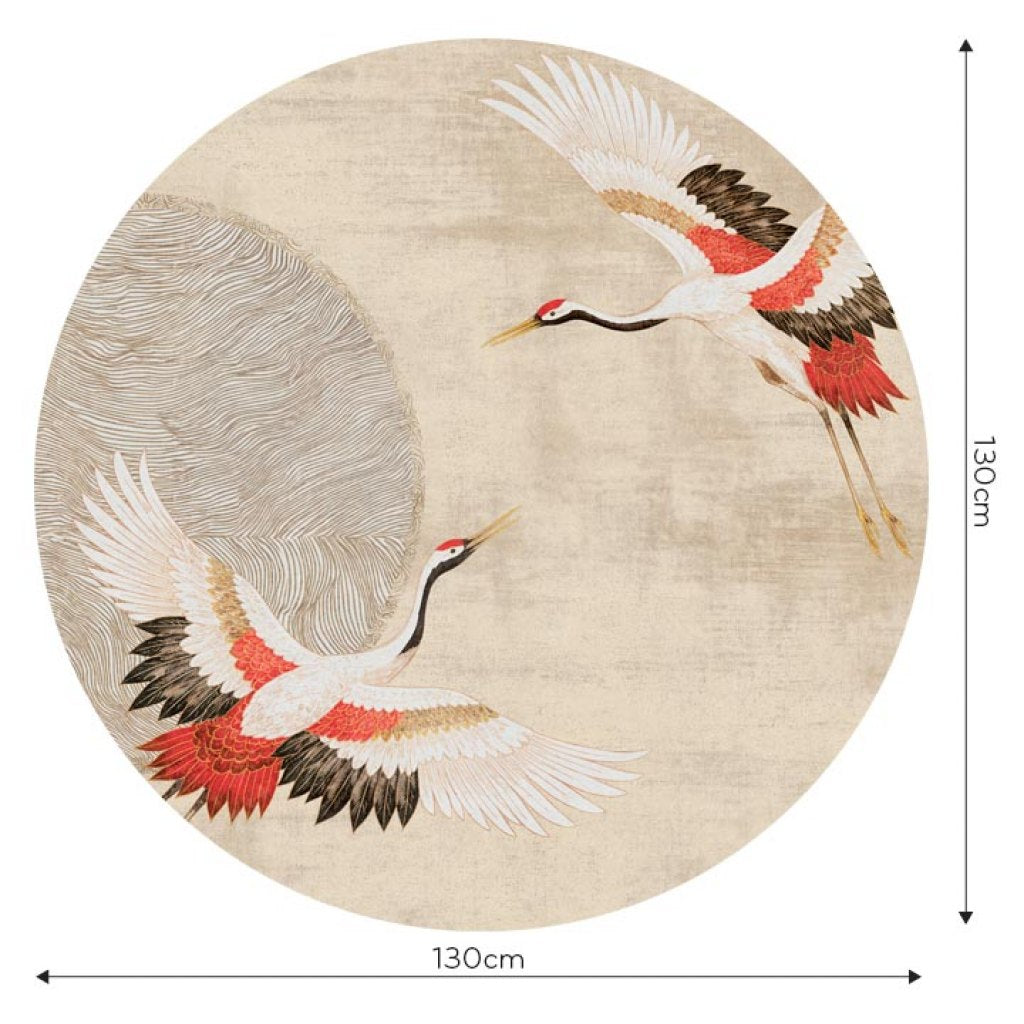 Modern Tsuru – Tapeta Koło Standard