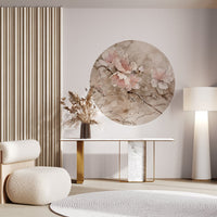 Sakura Beige – Tapeta Koło Standard