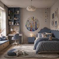 Semiramide Cobalt – Tapeta Koło Standard