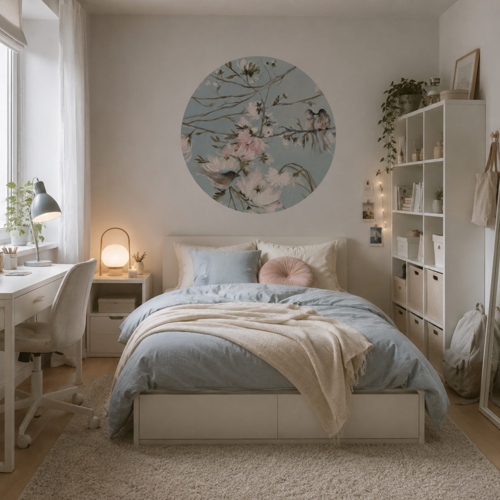 Trel Blue – Tapeta Koło Standard