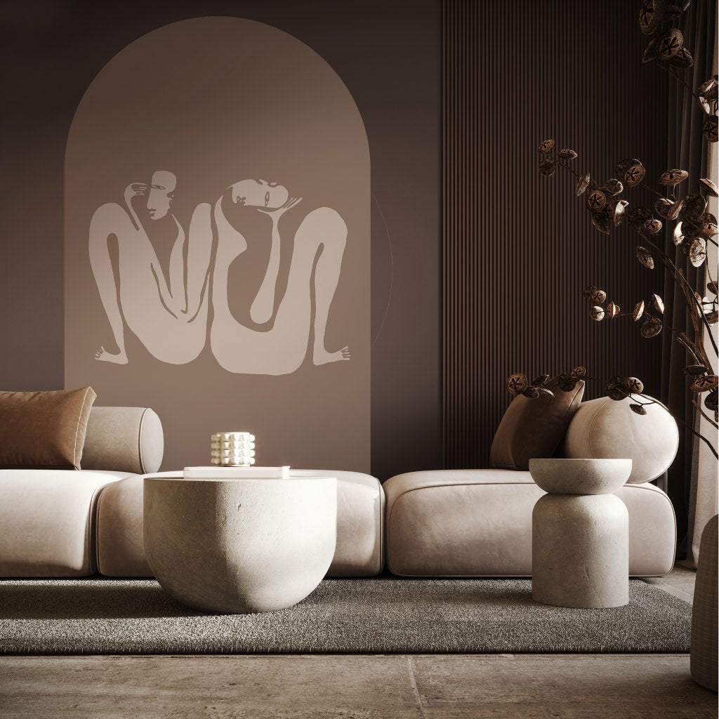 Couple Beige – Tapeta Łuk Standard