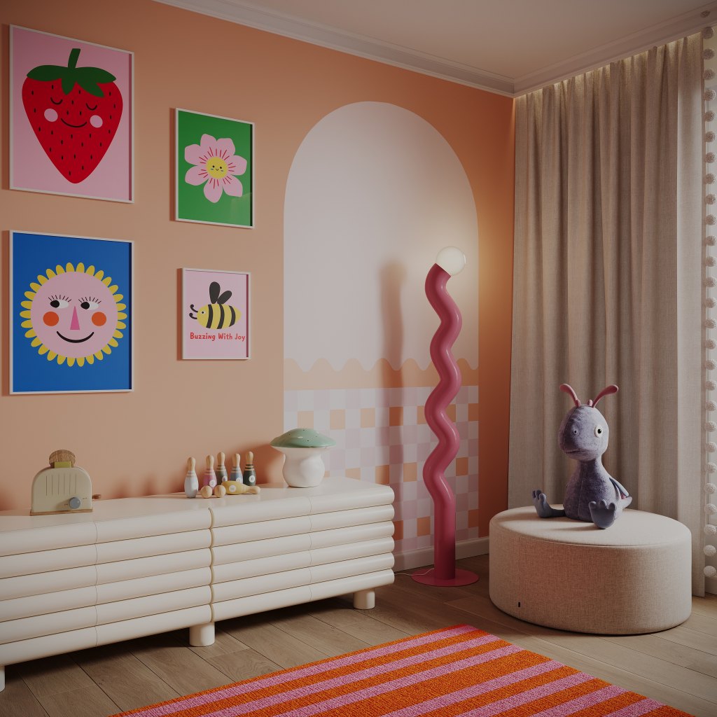 Wave Peach – Tapeta Łuk Standard