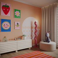 Wave Peach – Tapeta Koło Standard
