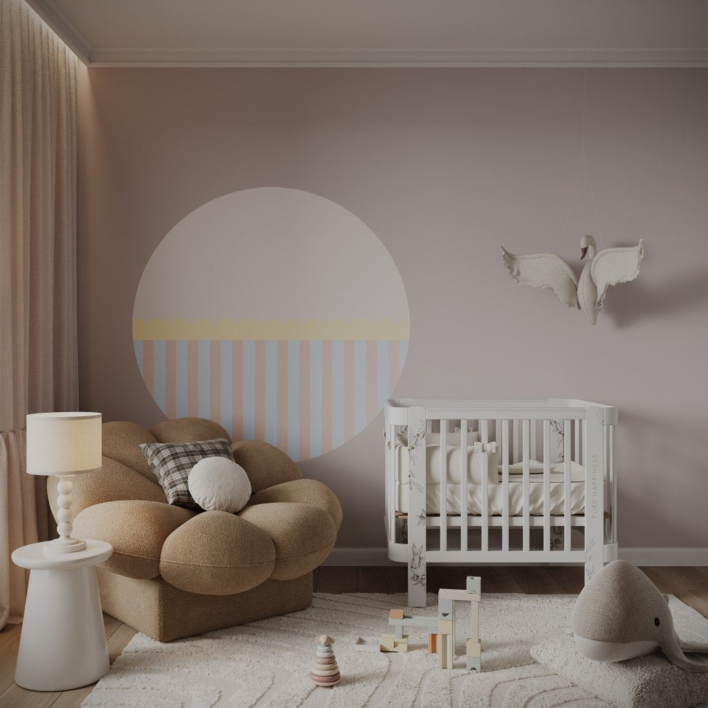 Stripe Powder – Tapeta Koło Standard