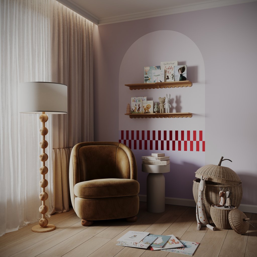 Pixel Lilac – Tapeta Łuk Standard