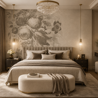 Boudoir Greige – Custom Wallpaper