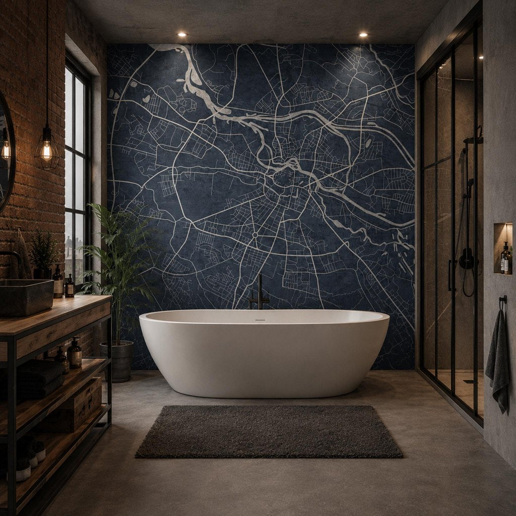 Breslau Blue – Tapeta na míru Aqua Zone