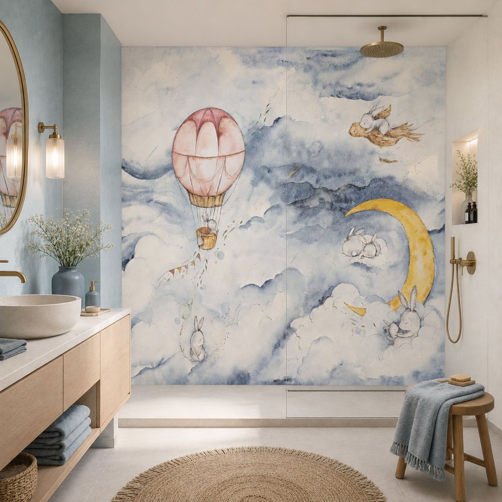 Moonie Blue – Tapeta na míru Aqua Zone