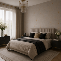 Concrete Fan Gold – Made-to-measure wallpaper