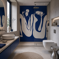 Couple Cobalt – Tapeta na míru Aqua Zone
