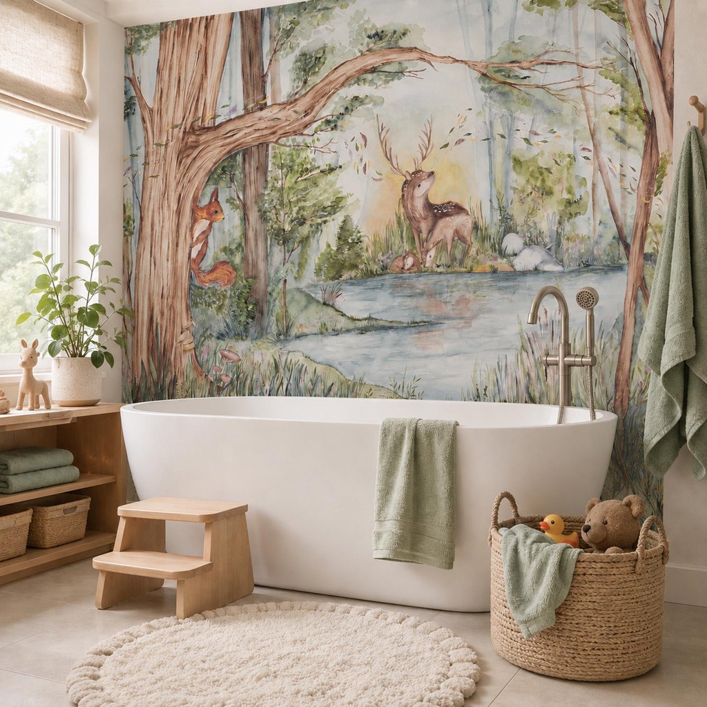Jelení přátelé – tapeta na míru Aqua Zone