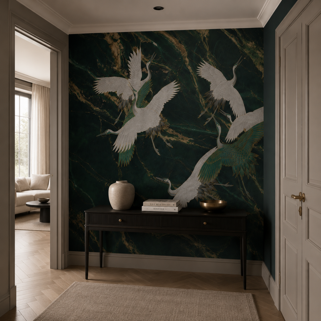 Emerald Tsuru – Tapeta na wymiar