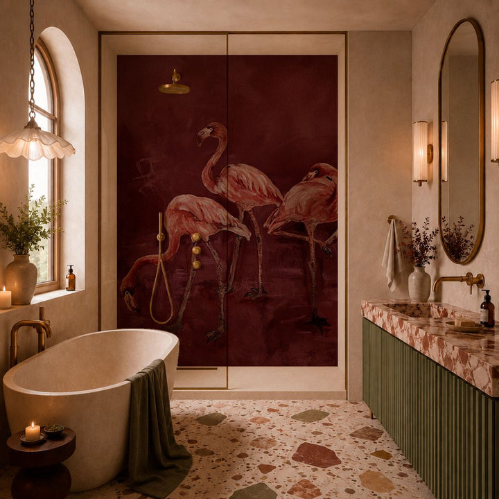Fenico Burgundy – Tapeta na míru Aqua Zone