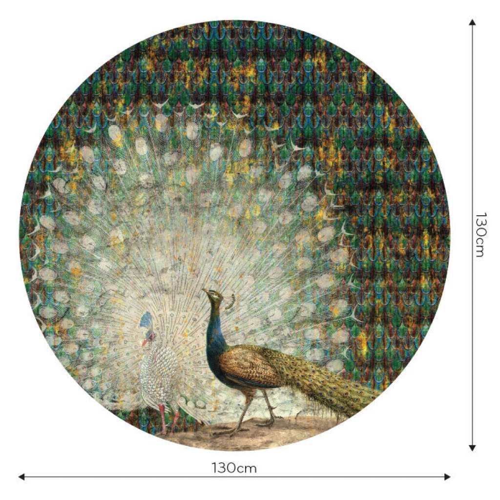 Peacock – Tapeta Koło Standard